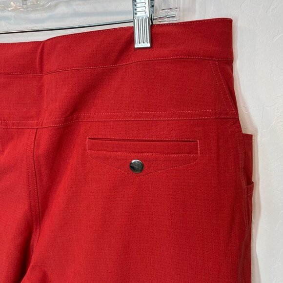 ZYIA Active red Not Just a Trail Athletic Shorts Size XXL cuffed hem pockets - Picture 8 of 9
